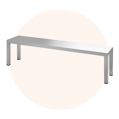 Étagères inox à poser