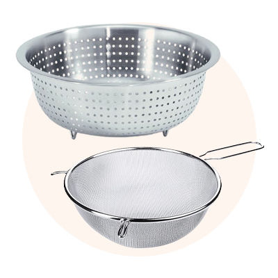 Passoires, chinois et tamis professionnels