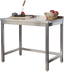 Table de travail en inox Profi 1 400 x 700 mm avec dosseret