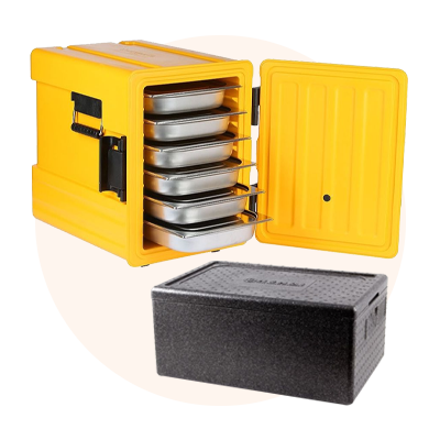 Chariots professionnels de transport de repas