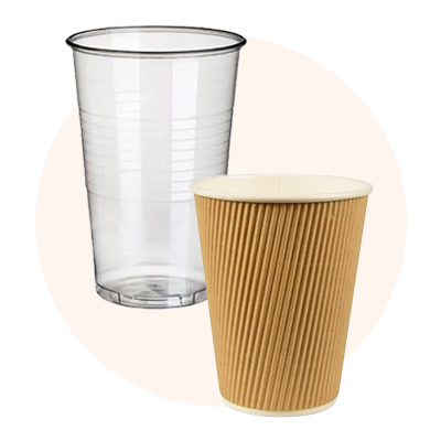 Gobelets et verres jetables