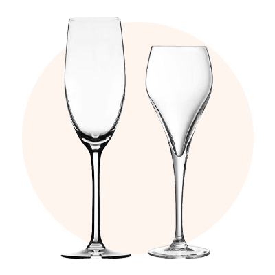 Verres à vin mousseux