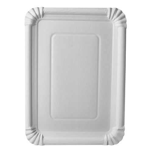 250 assiettes Papstar, carton "pur", carrées 21,5 cm x 29 cm, blanches