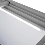 Congélateur coffre à glaces 217 Litres avec éclairage LED et roulettes