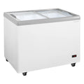 Congélateur coffre à glaces 284 Litres avec éclairage LED et roulettes