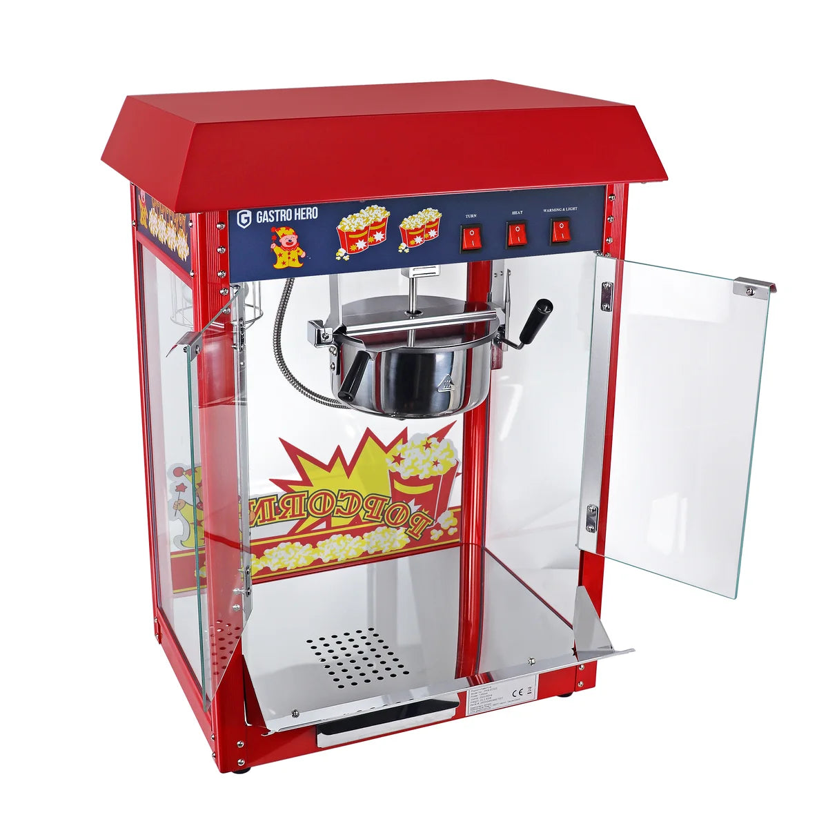Machine à pop-corn ECO 5 kg/h avec 1 cuve