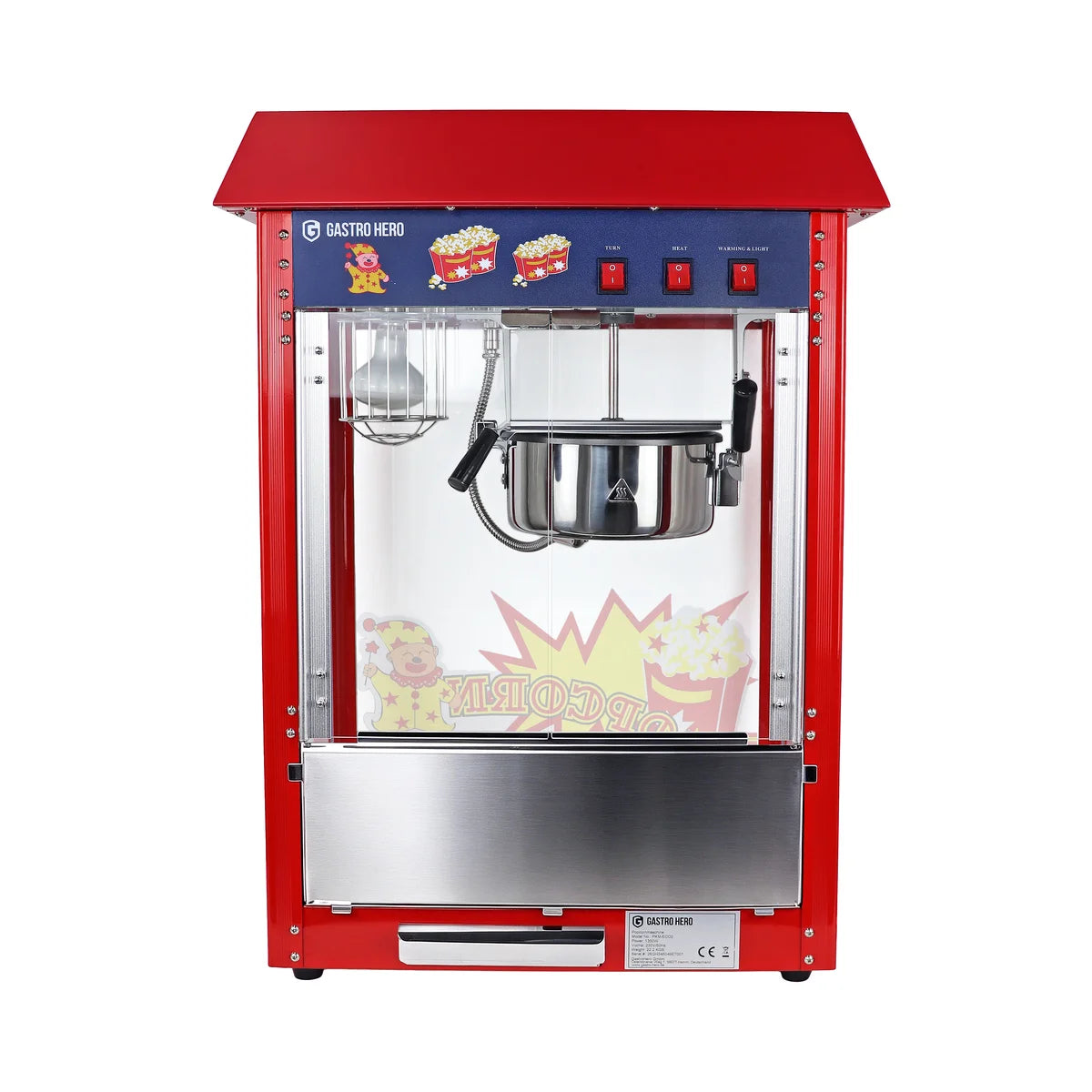 Machine à pop-corn ECO 5 kg/h avec 1 cuve