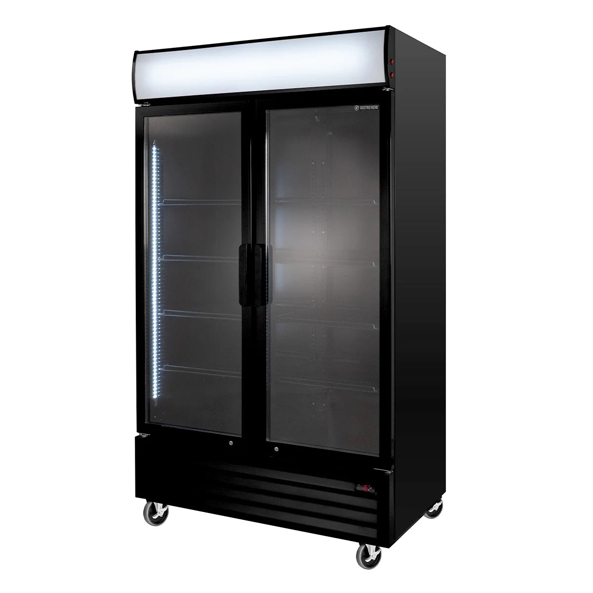 Armoire à boissons ECO 1000 avec portes battantes et fronton lumineux