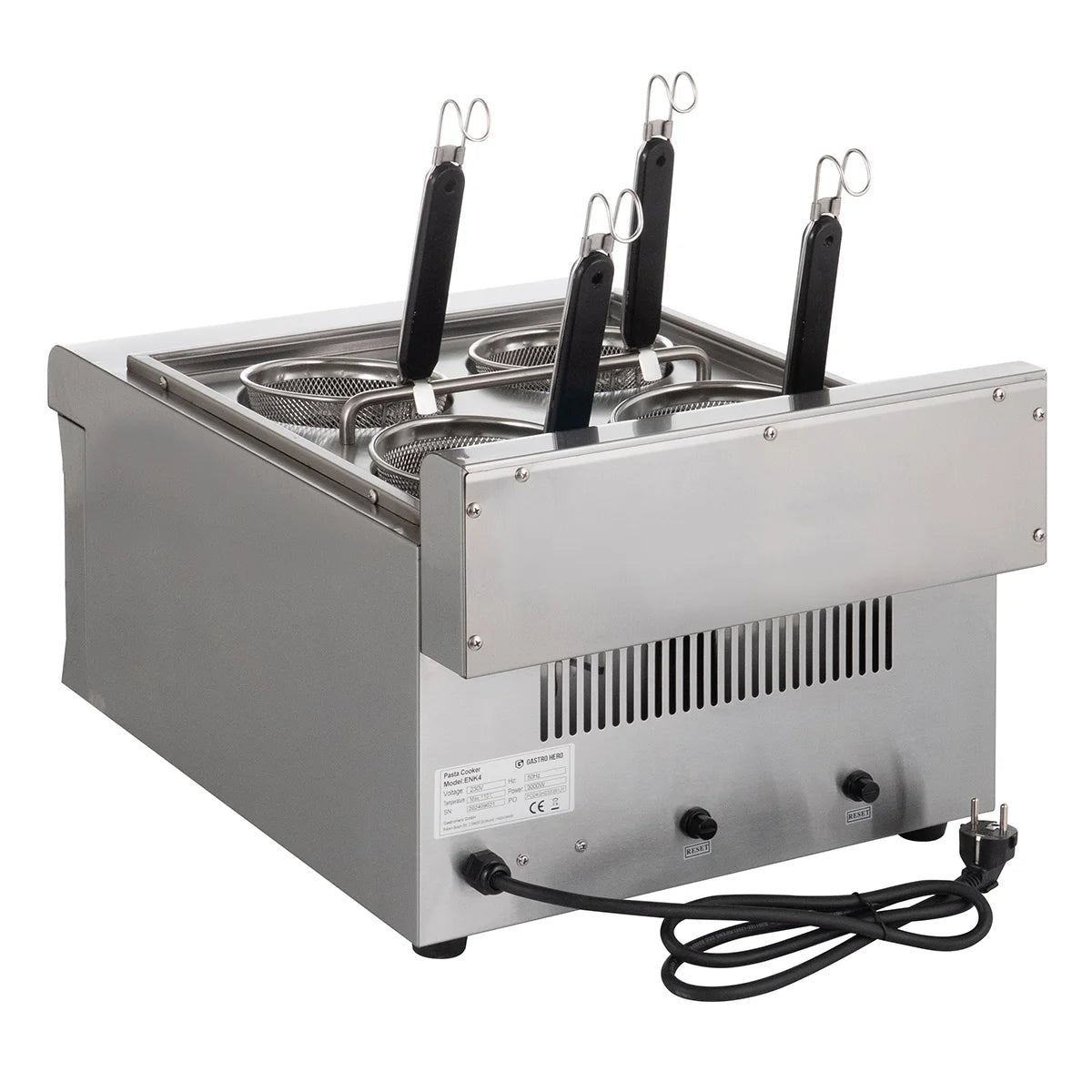 Cuiseur à pâtes électrique - 4 paniers - 16,5 L