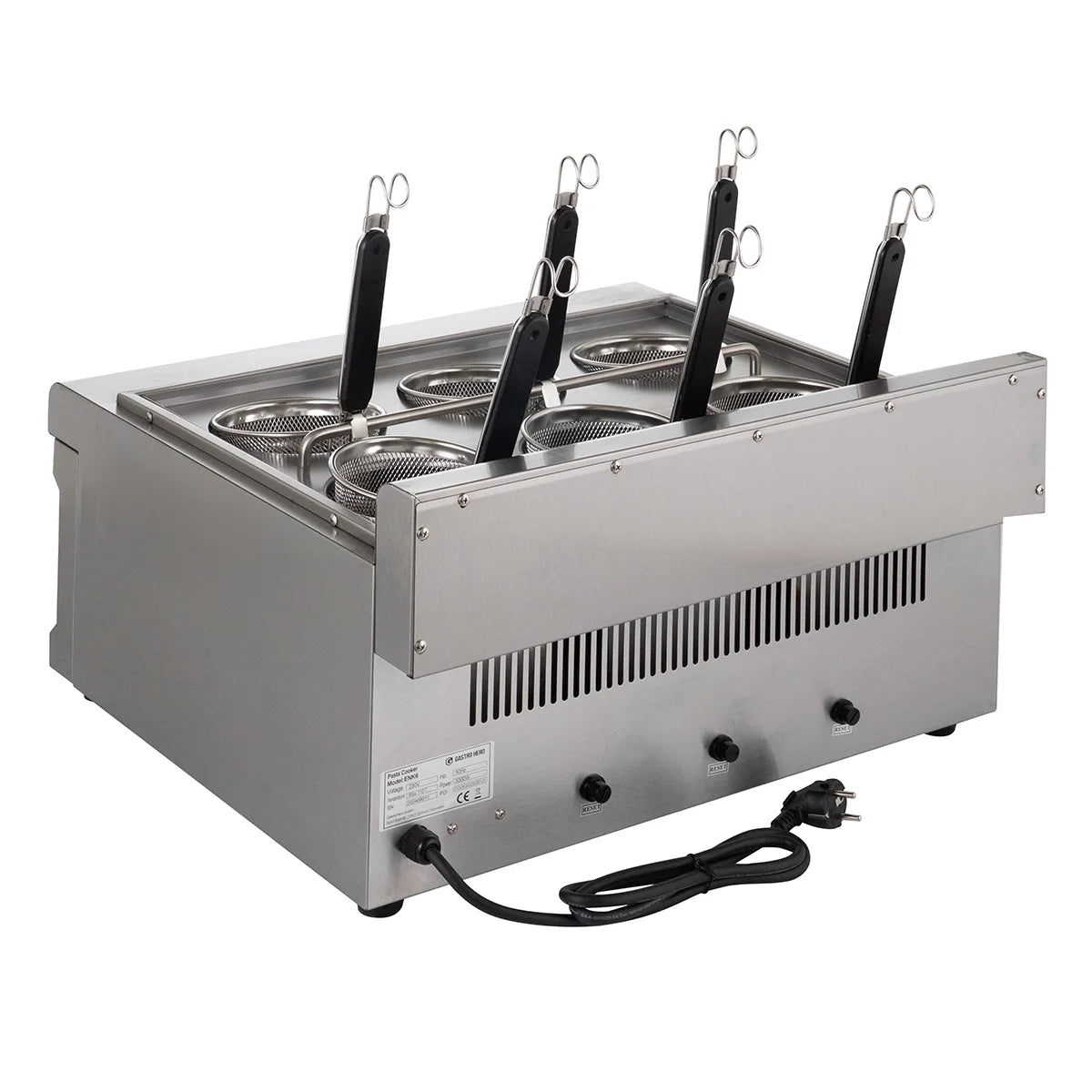 Cuiseur à pâtes électrique - 6 paniers à pâtes - 24,75 L