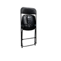 Feros Chaise pliante Budget, noir, structure en acier, pliante