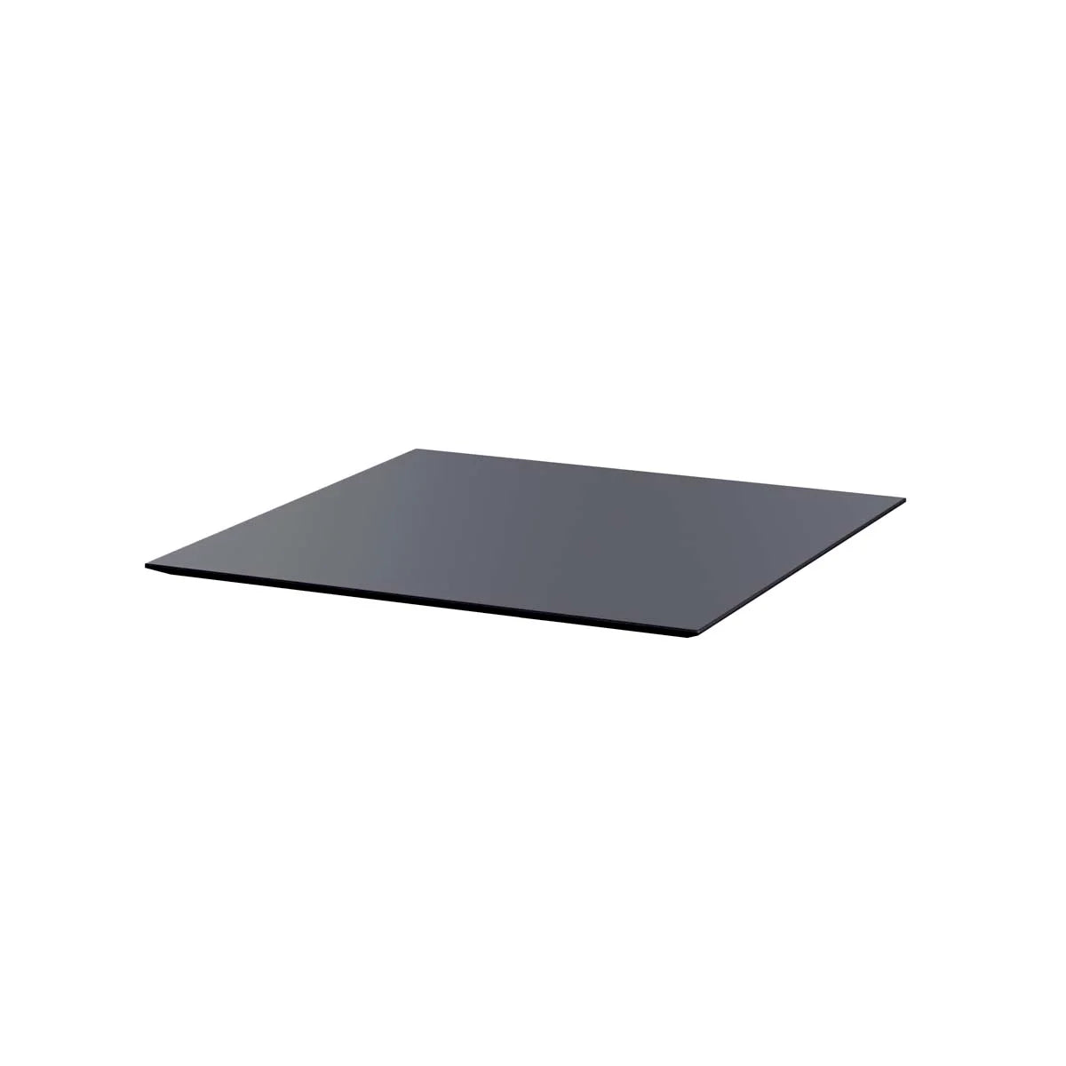 Feros Plateau de table HPL noir 700x700 mm