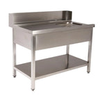 Table d’entrée PROFI 1000 x 700 à gauche pour HSM ECO, PROFI & HYPRO