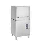 Lave-vaisselle à capot ECO 54 SLE 50x50 cm (dimensions du panier), avec doseur de détergent et de produit de rinçage, avec pompe de vidange & adoucisseur, Fabriqué en Europe, 400 Volt