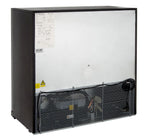 Armoire à boissons ECO 230 noire avec portes coulissantes, éclairage LED, encastrable sous plan de travail