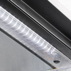 Armoire à boissons ECO 130 noire, éclairage LED, encastrable sous plan