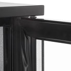 Armoire à boissons ECO 130 noire, éclairage LED, encastrable sous plan