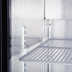 Armoire à boissons ECO 130 noire, éclairage LED, encastrable sous plan