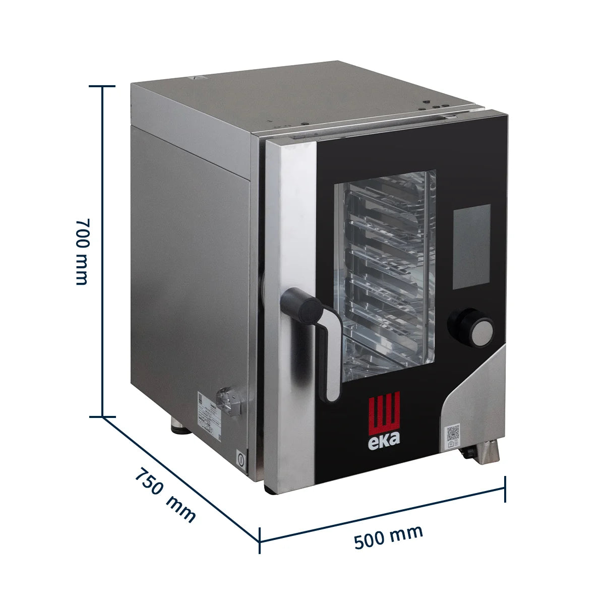 Tecnoeka KOMPAKTER four mixte 6 x GN 2/3 avec cuiseur vapeur et écran tactile