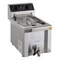 Friteuse électrique professionnelle Profi 8 Litres avec robinet de vidange, 400 V