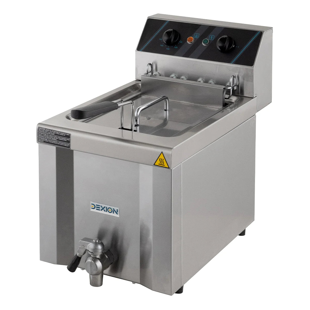 Friteuse électrique professionnelle Profi 8 Litres avec robinet de vidange, 400 V