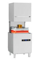 Lave-vaisselle à capot HYPRO Digital 54 SL 50x50 cm (dimensions du panier), avec doseur de détergent et de produit de rinçage, avec pompe de vidange, pompe de surpression, Fabriqué en Europe, 400 Volt