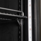 Armoire à boissons GKS-160 Slim, 160 litres de volume de refroidissement, éclairage intérieur, noire