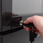 Armoire à boissons GKS-160 Slim, 160 litres de volume de refroidissement, éclairage intérieur, noire