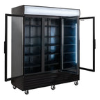 Armoire à boissons ECO 1500 avec portes battantes et fronton lumineux