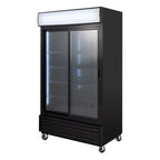 Armoire à boissons ECO 1000 avec portes coulissantes et fronton lumineux