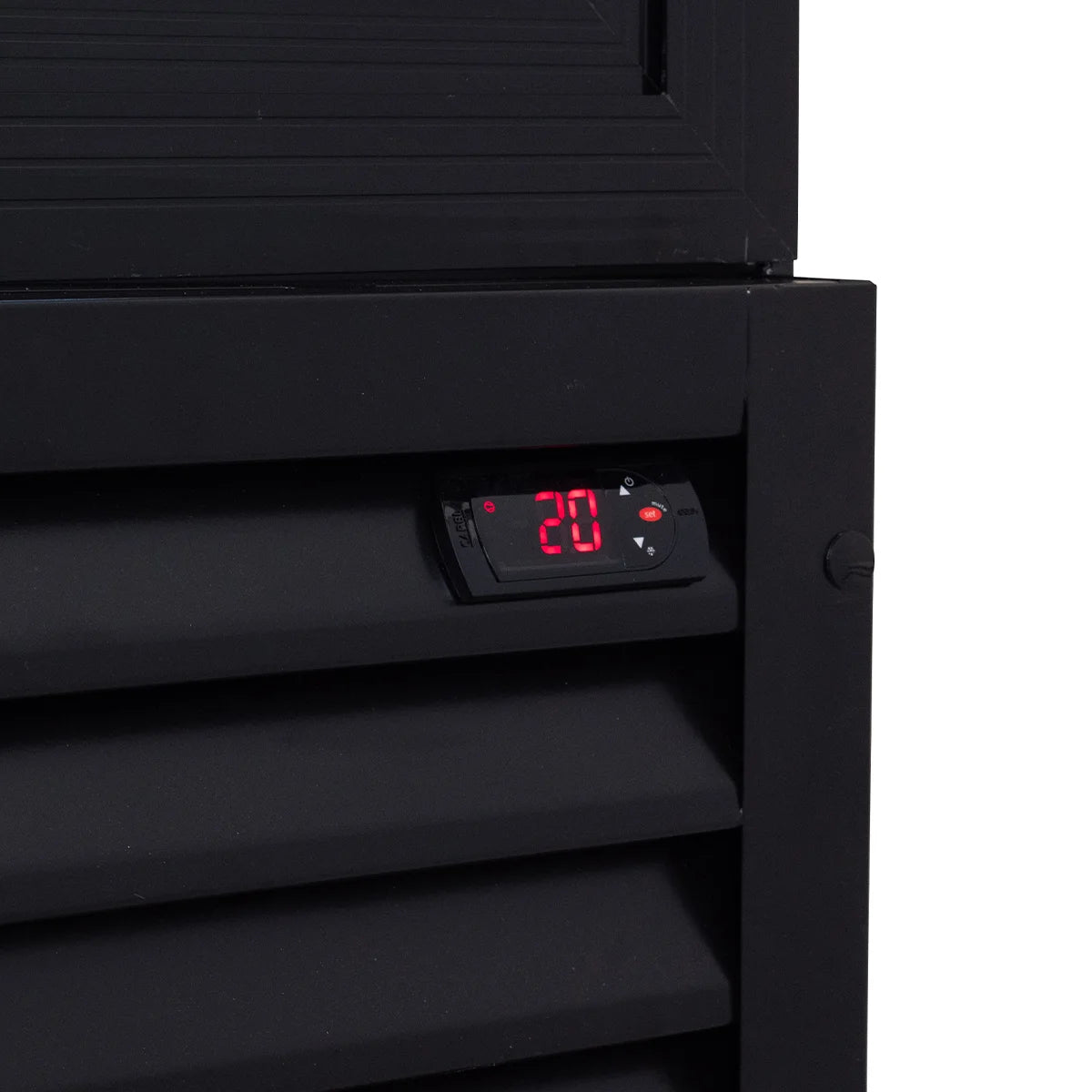 Armoire à boissons ECO 1000 avec portes coulissantes et fronton lumineux
