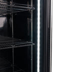 Armoire à boissons ECO 630 avec enseigne lumineuse et portes battantes