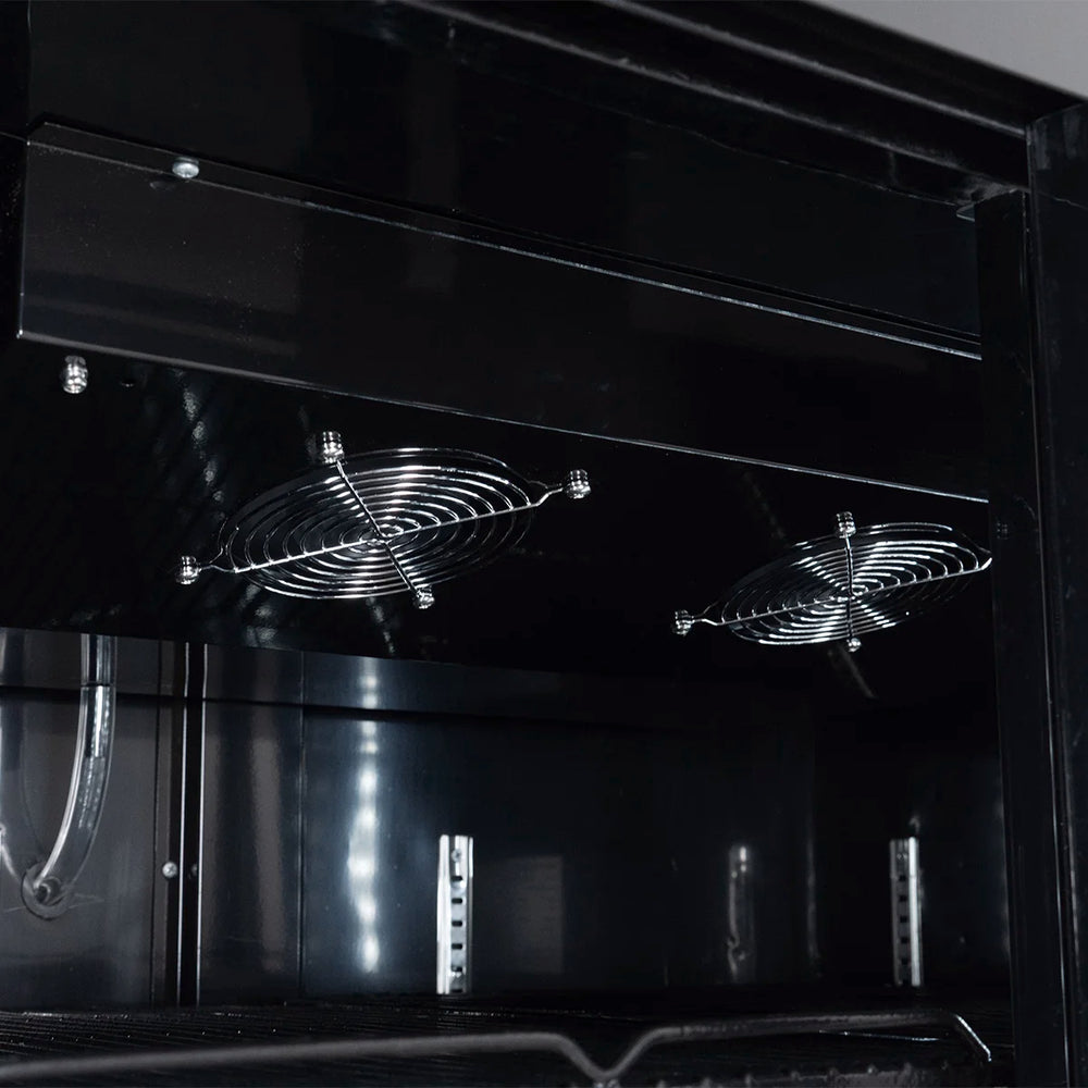 Armoire à boissons ECO 630 avec fronton lumineux et portes coulissantes