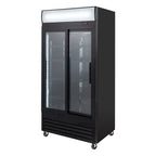 Armoire à boissons ECO 630 avec enseigne lumineuse et portes coulissantes