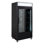 Armoire à boissons ECO 630 avec enseigne lumineuse et portes coulissantes