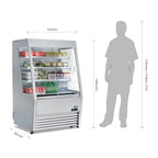 Vitrine murale réfrigérée multideck Polar Série G 918 mm