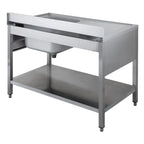 Table de lavage ECO 12x7 avec 1 bac à droite