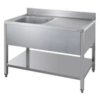Table de lavage ECO 12x7 avec 1 bac à gauche