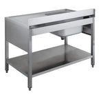 Table de lavage ECO 12x7 avec 1 bac à gauche