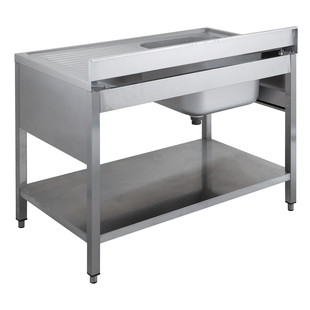 Table de lavage ECO 12x7 avec 1 bac à gauche