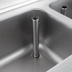 Table de lavage ECO 12x6 avec 2 bacs