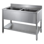 Table de lavage ECO 12x6 avec 2 bacs