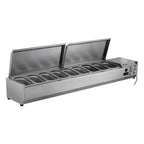 Vitrine réfrigérée de comptoir ECO 10 x GN 1/4 en inox
