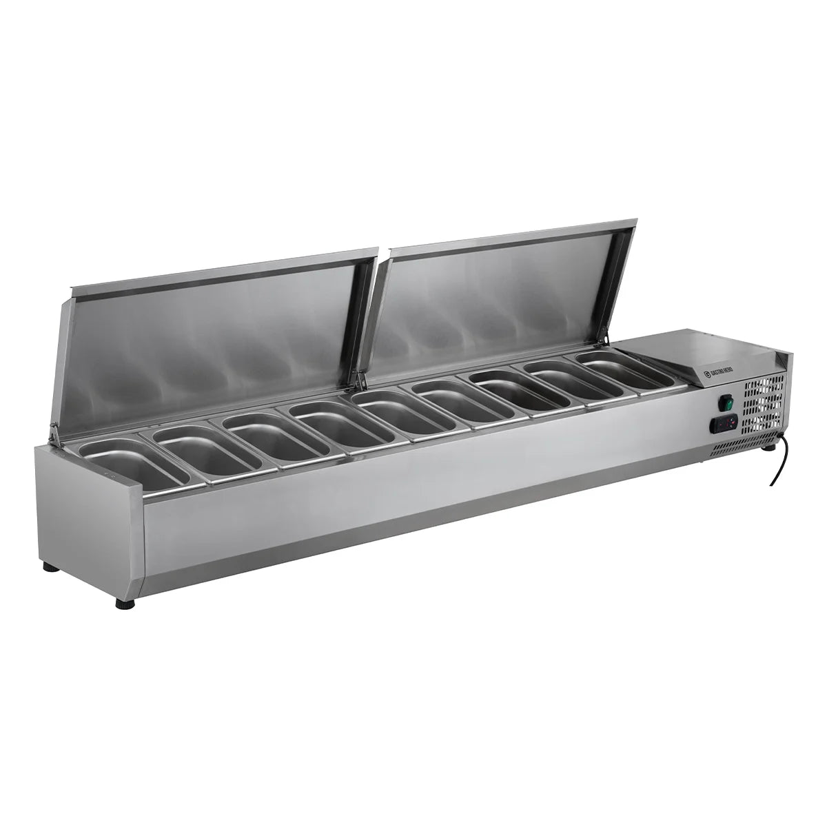 Vitrine réfrigérée de comptoir ECO 10 x GN 1/4 en inox