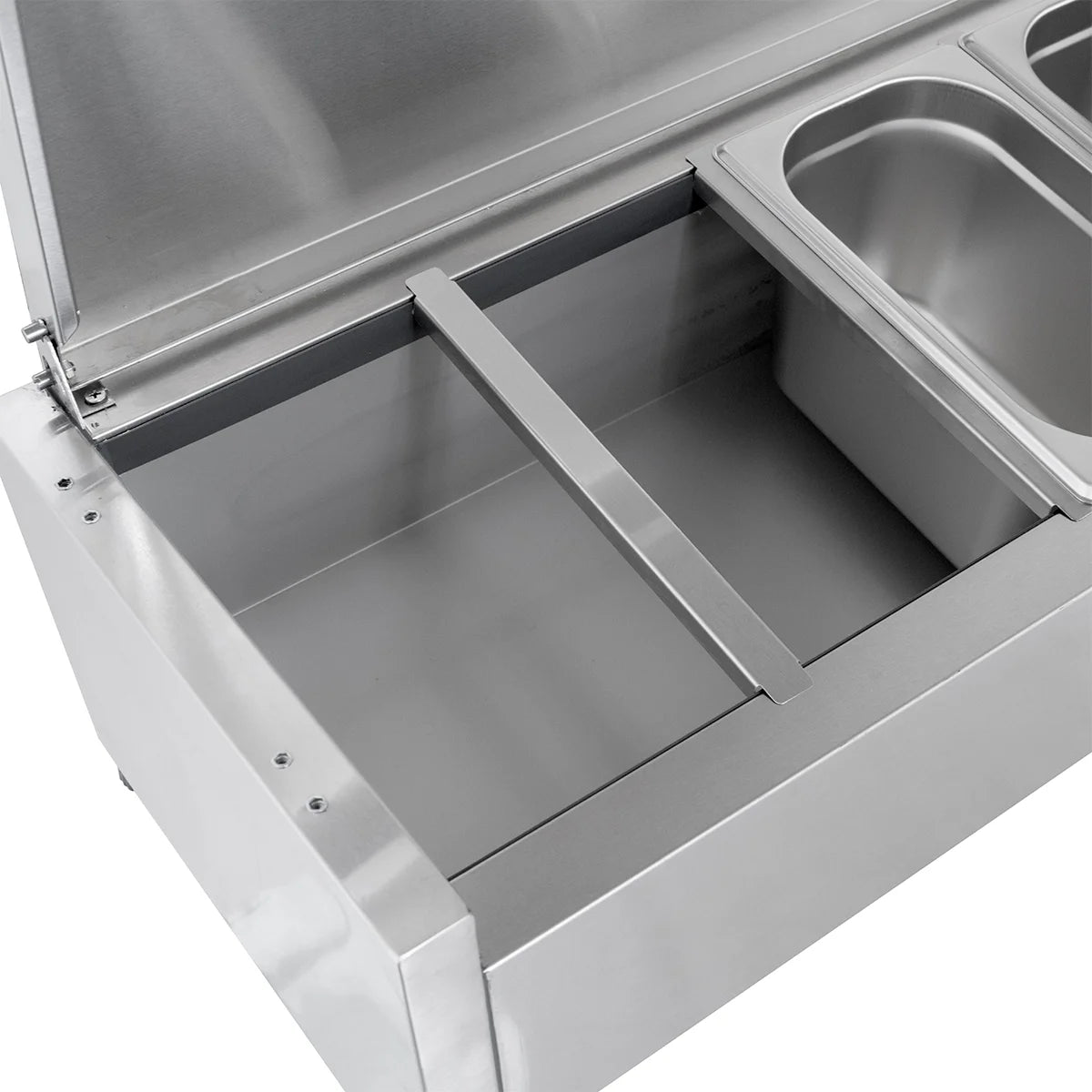 Vitrine réfrigérée de comptoir ECO 10 x GN 1/4 en inox
