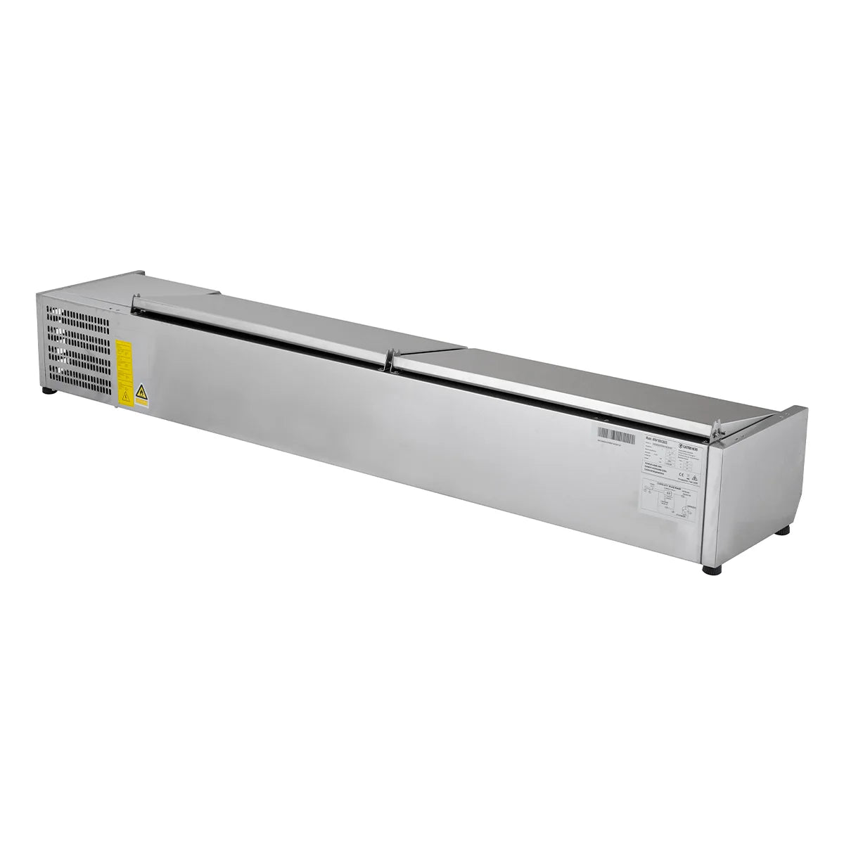 Vitrine réfrigérée de comptoir ECO 9 x GN 1/4 en inox