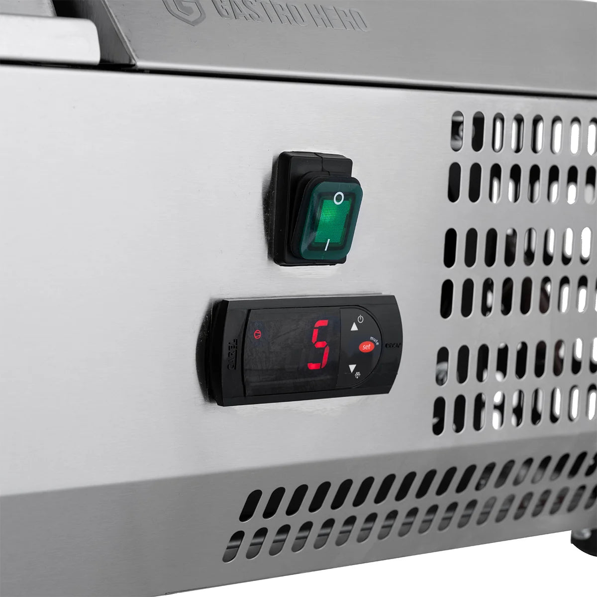 Vitrine réfrigérée de comptoir ECO 8 x GN 1/4 en inox
