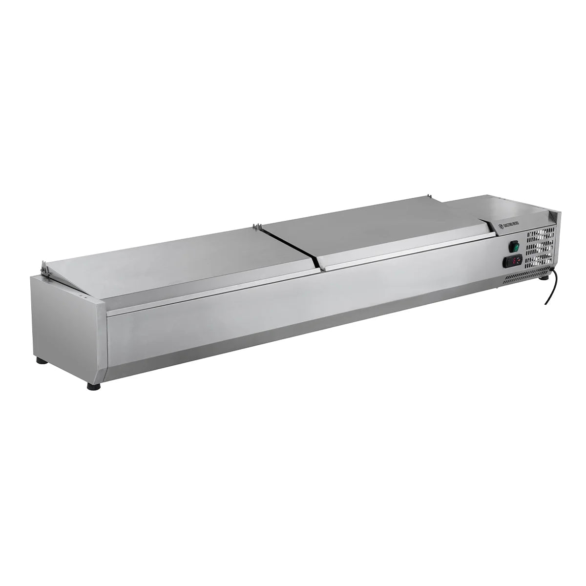 Vitrine réfrigérée de comptoir ECO 9 x GN 1/4 en inox