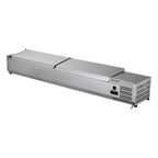 Vitrine réfrigérée de comptoir ECO 9 x GN 1/4 en inox