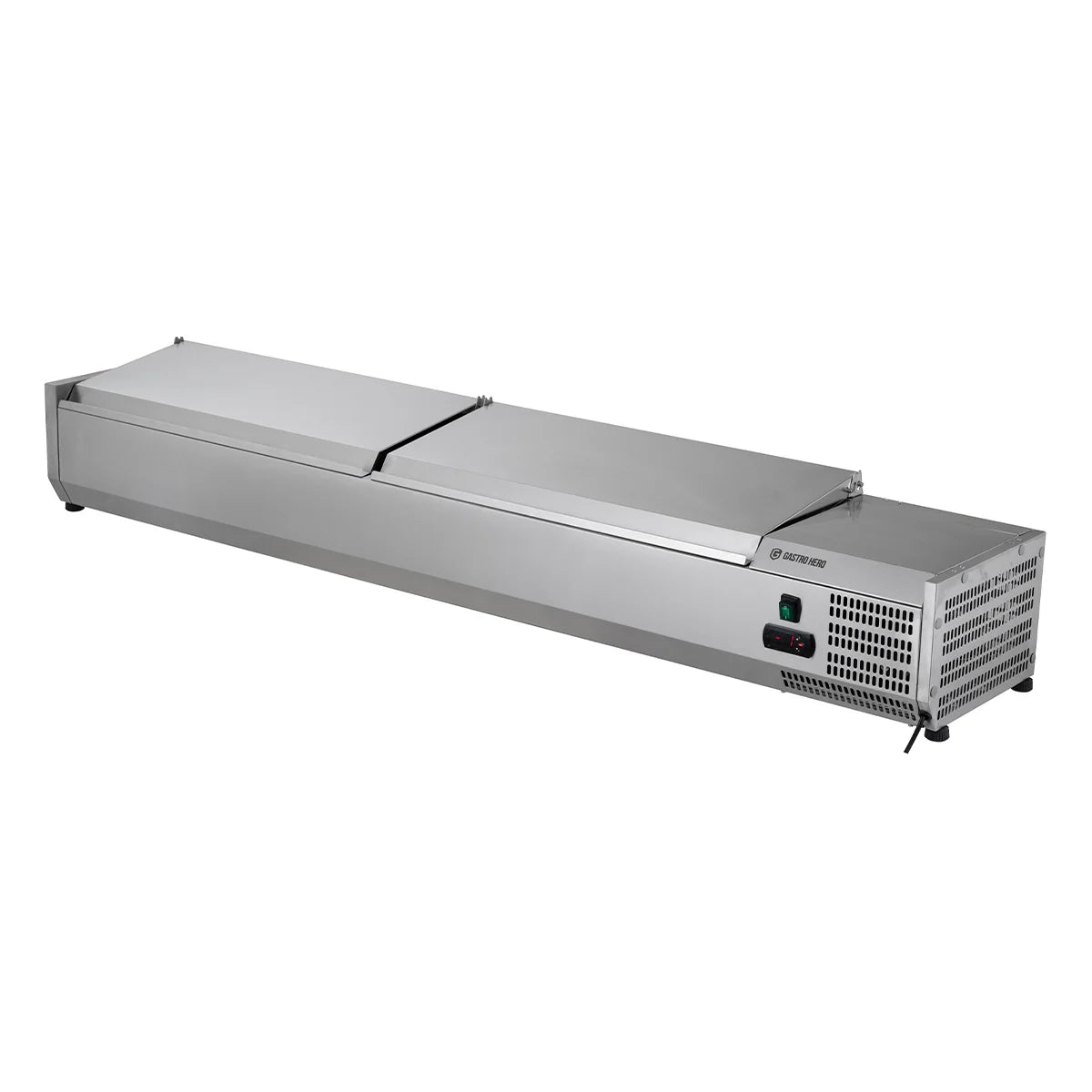 Vitrine réfrigérée de comptoir ECO 9 x GN 1/4 en inox